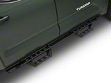 Drop Style Door to Door Nerf Side Step Bars; Black (22-26 Tundra CrewMax)
