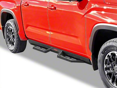 DS Style Drop Style Door to Door Nerf Side Step Bars; Black (22-25 Tundra CrewMax)
