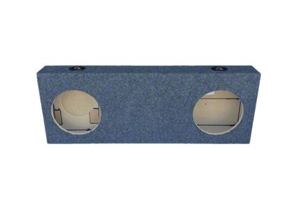 Dual 10-Inch Up Firing Subwoofer Box; Carpeted (22-25 Tundra Double Cab)