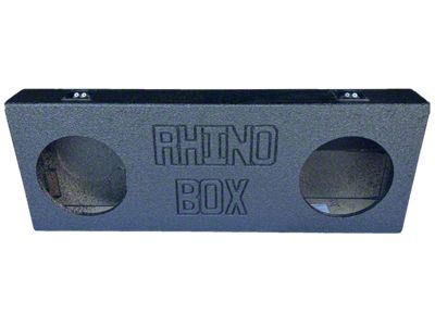 Dual 10-Inch Up Firing Subwoofer Box; Poly Coated (22-25 Tundra Double Cab)