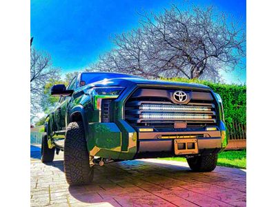 Dual 40-Inch Amber LED Light Bars with Grille Mounting Brackets (22-25 Tundra Limited, SR, SR5)