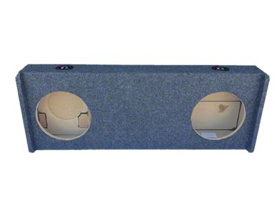 Dual 8-Inch Down Firing Subwoofer Box; Carpeted (22-25 Tundra Double Cab)