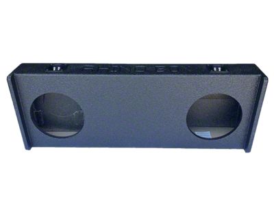 Dual 8-Inch Down Firing Subwoofer Box; Poly Coated (22-25 Tundra Double Cab)