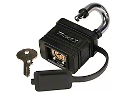 Dual Locking Weather Proof Solid Steel Padlock; Keyed Alike; Single