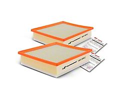 Engine Air Filter with Flexible Panel; Set of Two (13-21 Tundra)