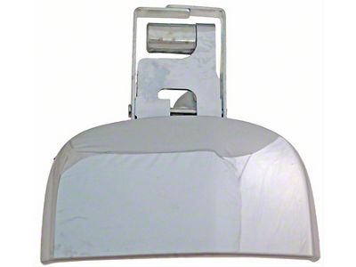 Exterior Door Handle; Rear Left; All Chrome; Plastic (07-19 Tundra Double Cab)