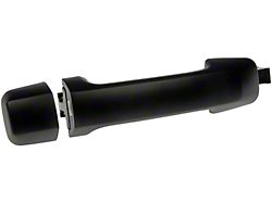 Exterior Door Handle; Smooth Black; Rear Driver or Passenger Side (07-21 Tundra CrewMax)