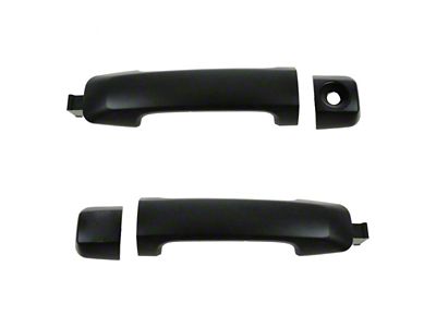 Exterior Door Handles; Front; Paint to Match Black (07-21 Tundra)