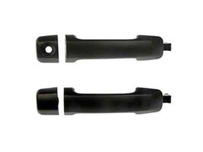 Exterior Door Handles; Front; Textured Black (07-21 Tundra)