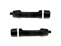 Exterior Door Handles; Rear; Textured Black (07-21 Tundra CrewMax)
