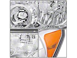 Factory Style Headlight with Amber Corner; Chrome Housing; Clear Lens; Driver Side (07-13 Tundra)