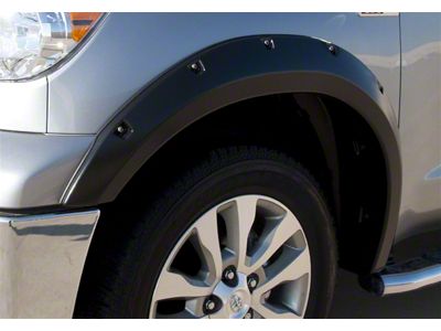Elite Series Rivet Style Fender Flares; Front; Textured Black (07-13 Tundra)
