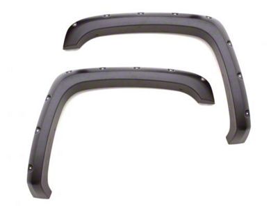 Elite Series Rivet Style Fender Flares; Front; Textured Black (14-21 Tundra)