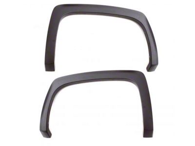 Elite Series Sport Style Fender Flares; Rear; Smooth Black (14-21 Tundra)