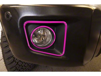 Fog Light Accent Trim; Hot Pink (14-21 Tundra)