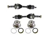 Front CV Axle Shafts and Hub Assembly Set (07-18 4WD Tundra)