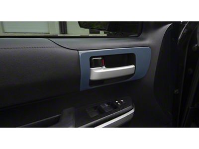 Front Door Handle Accent Trim; Cavalry Blue (14-21 Tundra w/o Memory Seat Button)