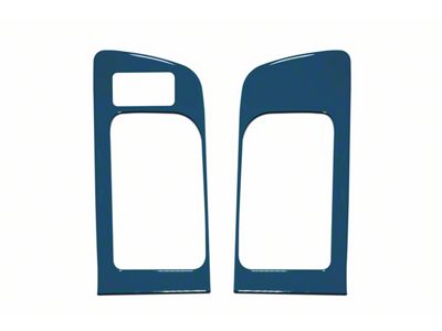 Front Door Handle Accent Trim; Cavalry Blue (14-21 Tundra w/ Memory Seat Button)