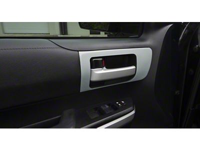 Front Door Handle Accent Trim; Cement Gray (14-21 Tundra w/o Memory Seat Button)