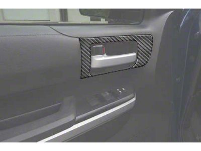 Front Door Handle Accent Trim; Smoked Mesquite (14-21 Tundra w/o Memory Seat Button)