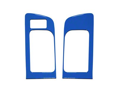 Front Door Handle Accent Trim; Voodoo Blue (14-21 Tundra w/ Memory Seat Button)