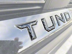 Front Grille Letter Inserts; Cement Gray (22-26 Tundra)