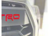 Front Grille Letter Inserts; TRD Red (22-25 Tundra)