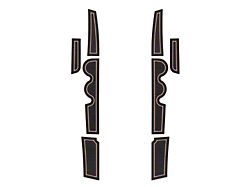 Front Side Door Pocket Foam Inserts; Black/Tan (07-21 Tundra)