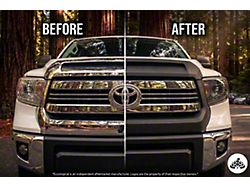 Grille Surround and Hood Bulge Overlay; Matte Black (14-21 Tundra)
