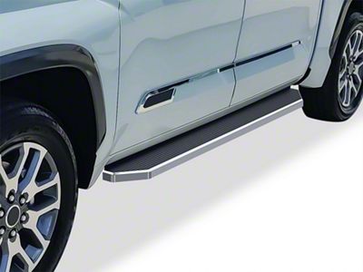 H-Style Running Boards; Polished (22-25 Tundra CrewMax)