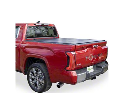 Hard Tri-Fold Low Profile Tonneau Cover; Black (22-25 Tundra)