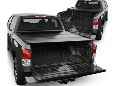 Hard Tri-Fold Style Tonneau Cover; Black (07-13 Tundra w/ 5.5-Foot Bed)