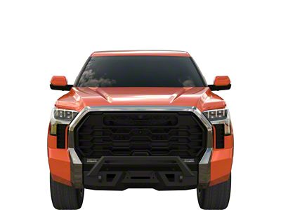 HD Front Bumper with Hoop; Black (22-25 Tundra)