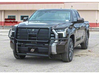 HD Grille Guard; Semi-Gloss Black (22-25 Tundra)