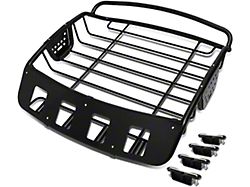 Heavy Duty Roof Rack Cargo Basket; Black (Universal; Some Adaptation May Be Required)