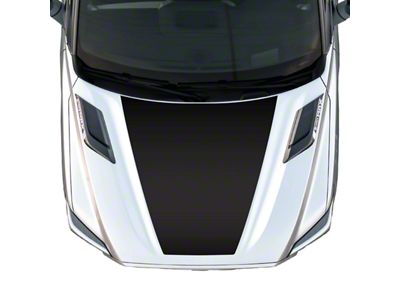 Hood Graphic; Matte Black (22-25 Tundra)