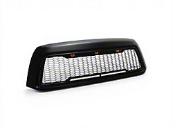 Impulse Upper Replacement Grille with Amber LED Lights; Matte Black (10-13 Tundra)