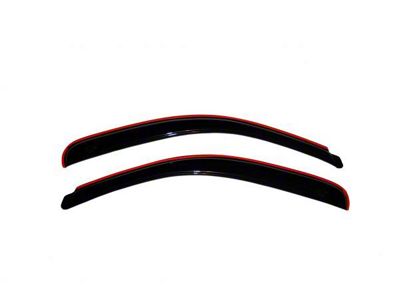 In-Channel Ventvisor Window Deflectors; Front; Dark Smoke (07-17 Tundra Regular Cab)