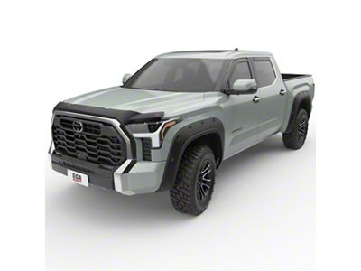 EGR In-Channel Window Visors; Front and Rear; Dark Smoke (22-25 Tundra CrewMax)