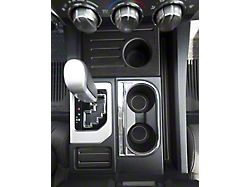 Interior Cup Holder Foam Inserts; Black/Gray (14-21 Tundra w/ Bucket Seats)