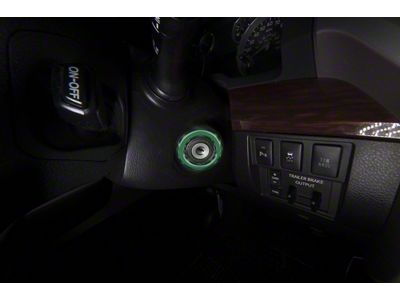 Key Ignition Accent Trim; Army Green (14-21 Tundra)