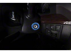 Key Ignition Accent Trim; Blazing Blue (14-21 Tundra)