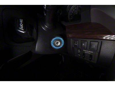 Key Ignition Accent Trim; Cavalry Blue (14-21 Tundra)