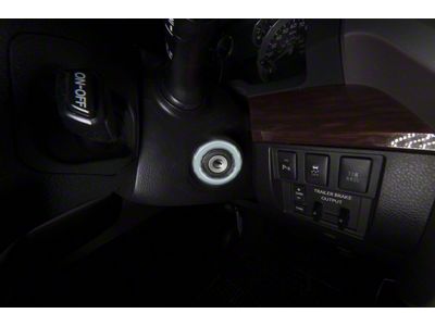 Key Ignition Accent Trim; Cement Gray (14-21 Tundra)