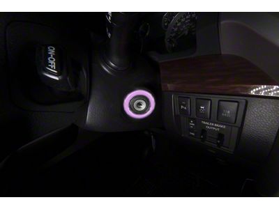 Key Ignition Accent Trim; Lavender Purple (14-21 Tundra)