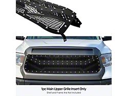 Laser Cut Rivet Mesh Upper Replacement Grille; Black (14-17 Tundra w/o TSS)