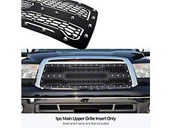 Laser Cut Rivet Mesh Upper Replacement Grille; Black (10-13 Tundra)