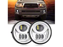 LED Fog Lights; Chrome Housing (07-13 Tundra)
