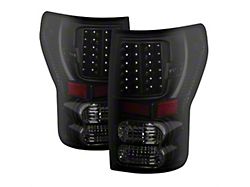 LED Tail Lights; Black Housing; Smoked Lens (07-13 Tundra)