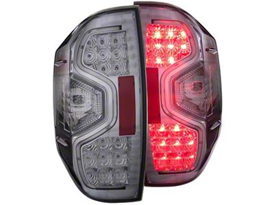 LED Tail Lights; Chrome Housing; Clear Lens (14-21 Tundra)